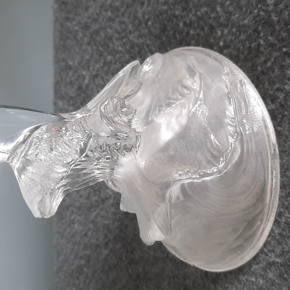 Vintage Crystal Dolphin with Frosted Glass Base - Picture 8 of 10